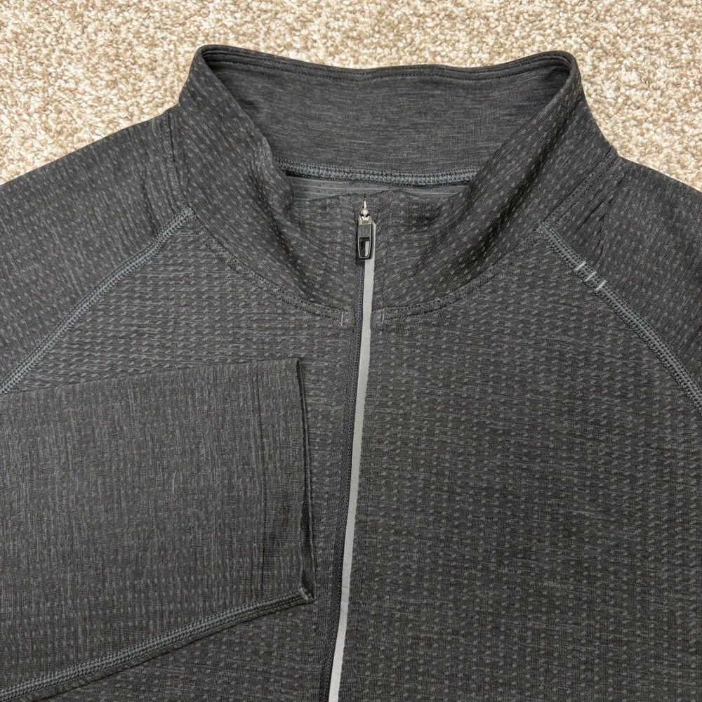 Lululemon Metal Vent Tech 1/2 Zip 2.0 Mens XL Coal Black Long Sleeve Pullover